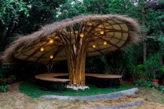 创意网红竹结构|竹房子|竹亭|竹门楼|竹木建筑