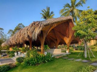 越南竹建筑|竹结构景观|竹钢建筑|竹木结构建筑|