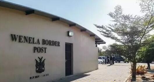 溫奈拉邊檢站（Wenela border post）的位置及標志 