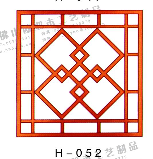 仿古木花格