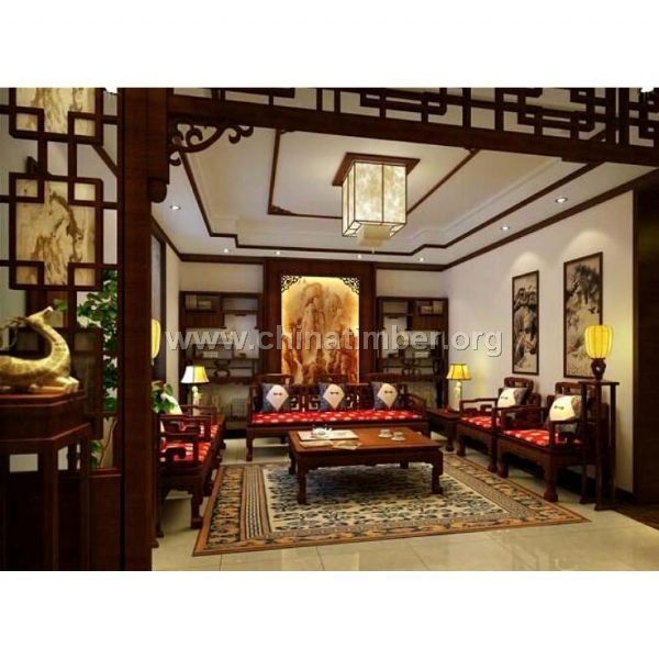 中式實木花格屏風鏤空雕花