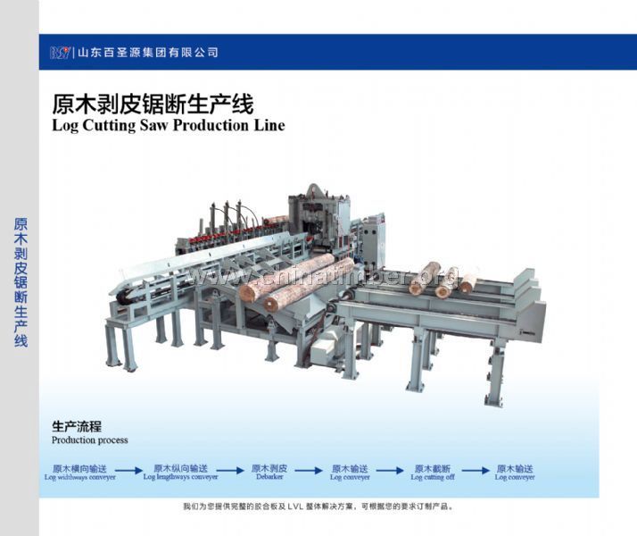 原木剝皮鋸斷生產(chǎn)線
