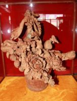 印度檀香木工艺品--花果篮