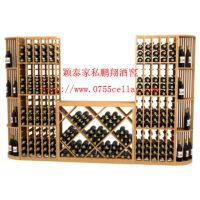 实木红酒架,葡萄酒架, 展示架,酒窖工程