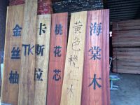 海棠木、tk、榄仁木、桃花芯、金丝柚