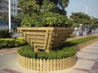 太仓胶合木防腐木花箱定制